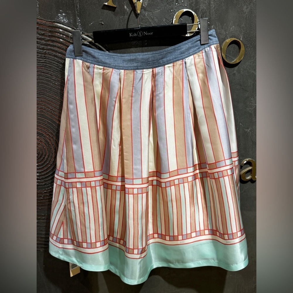 y2k vintage Diesel Multicolor Striped A-Line Skirt size 29 - Picture 3 of 5
